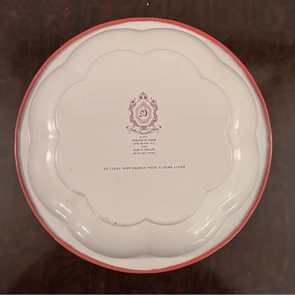 VTG  1971 Daher  Ware Round Tin  Bowls (3) England 10.25” Chicken Bird Floral - Picture 7 of 9